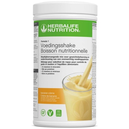 Herbalife- Formula 1 Bananen Crème shake 550 gr-maaltijdvervangers