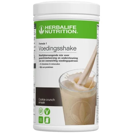 Herbalife- Formula 1 Cookie Crunch Shake 550 gr- maaltijdevervangers