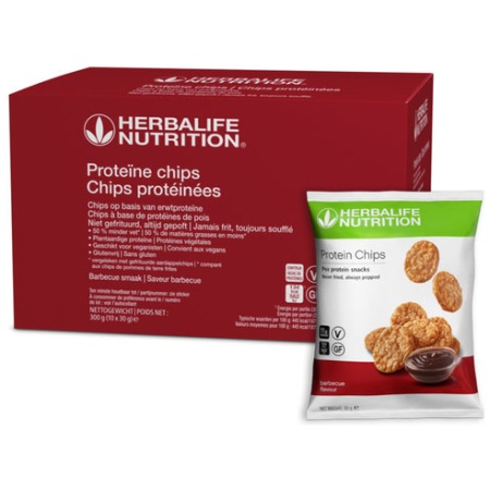 Herbalife Proteïne chips Barbecue (10 zakjes)